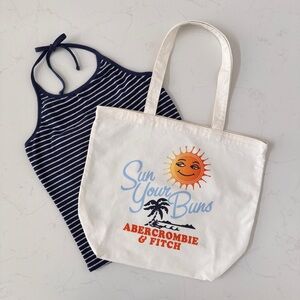 Abercrombie & Fitch Caitlin Terry Halter Tank & Tote